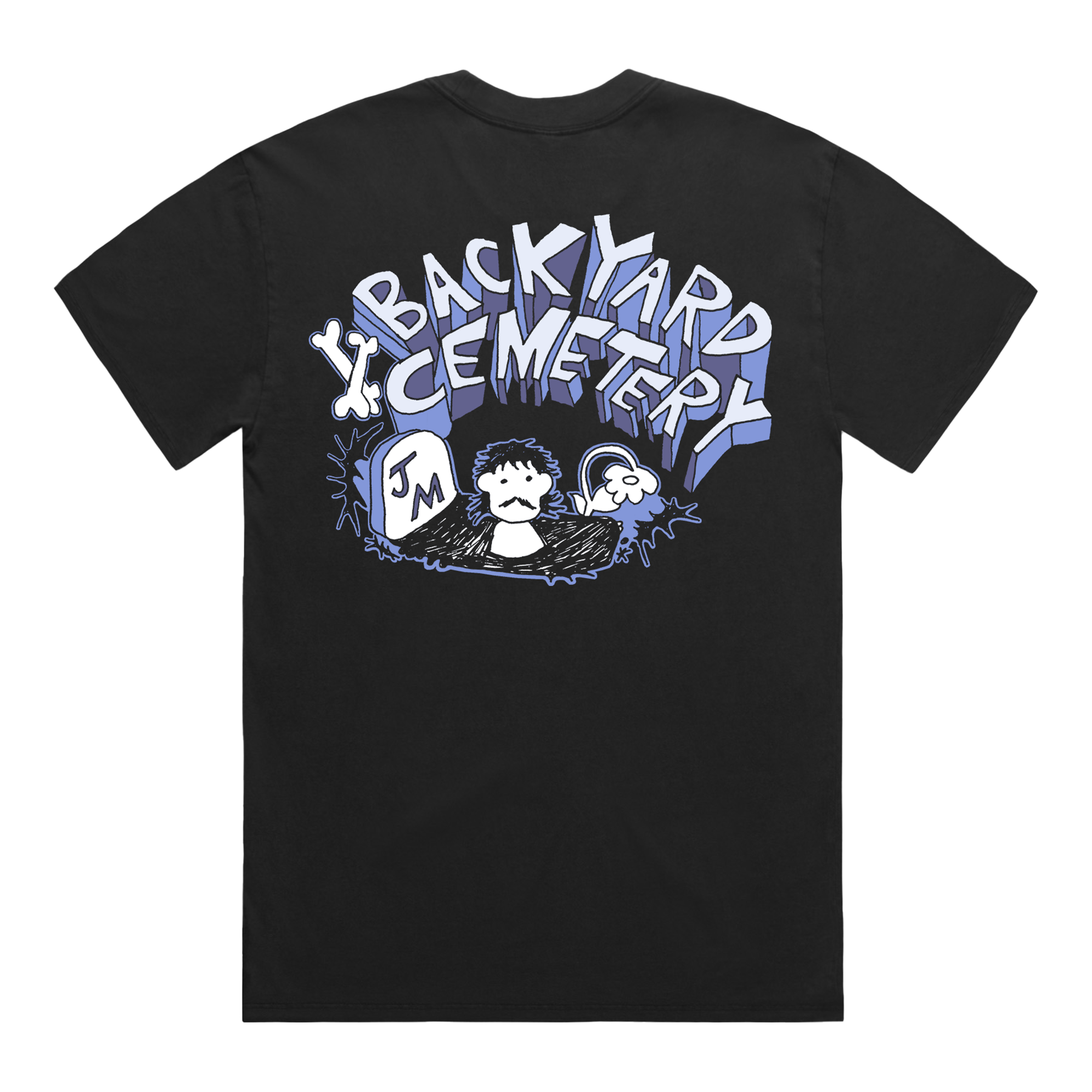 Backyard Cemetery Black Tee