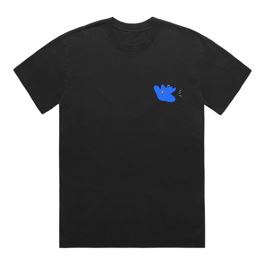 Don't Tell The Dog Illustrated | Black T-Shirt