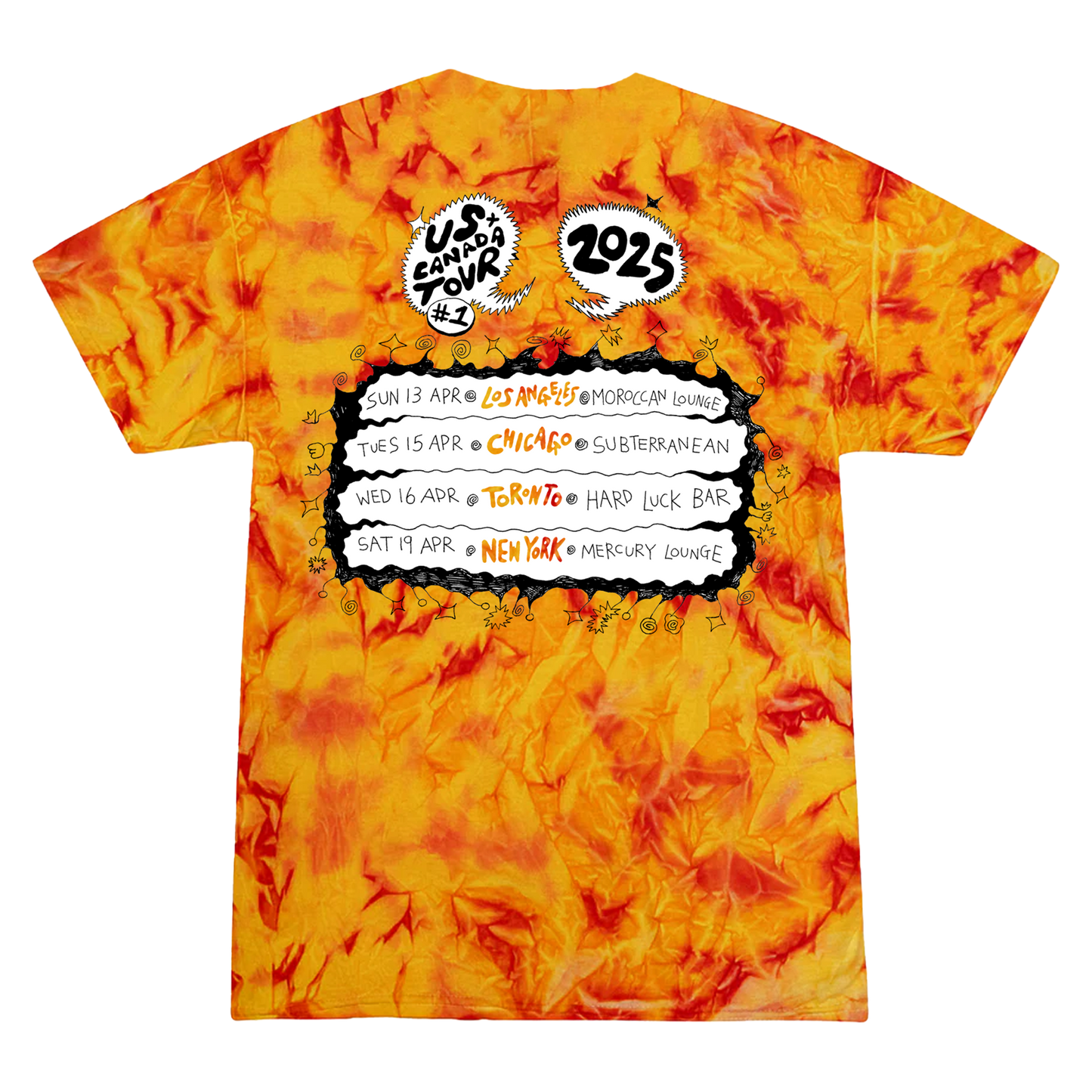 US & Canada 2025 | Tye Dye Tour Tee