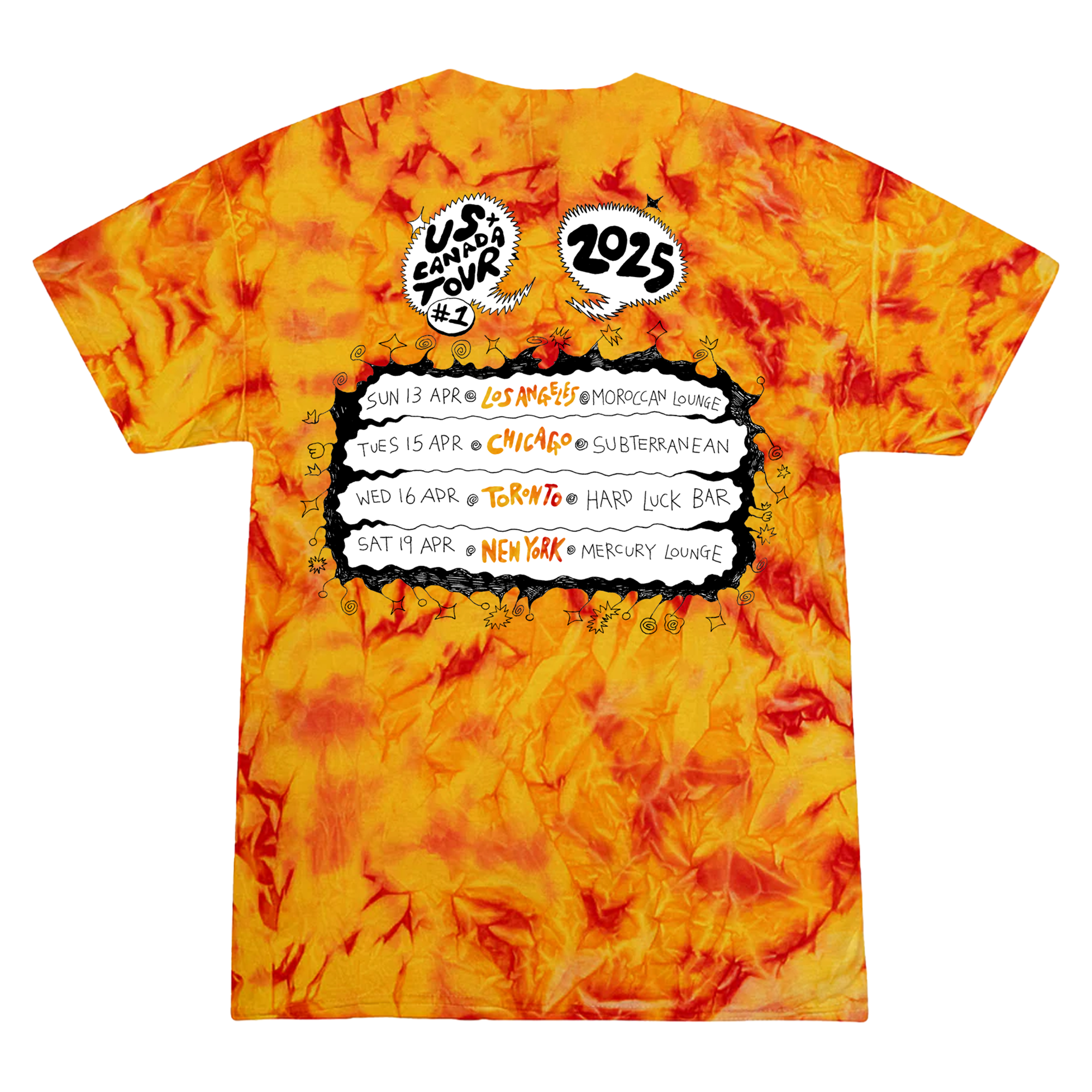 US & Canada 2025 | Tye Dye Tour Tee